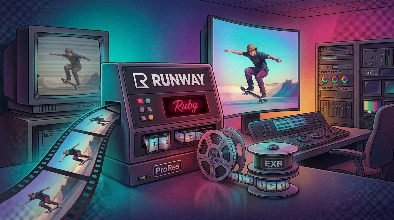 Runway's New Ruby Model Converts SDR Video Into 16-Bit HDR ProRes and EXR