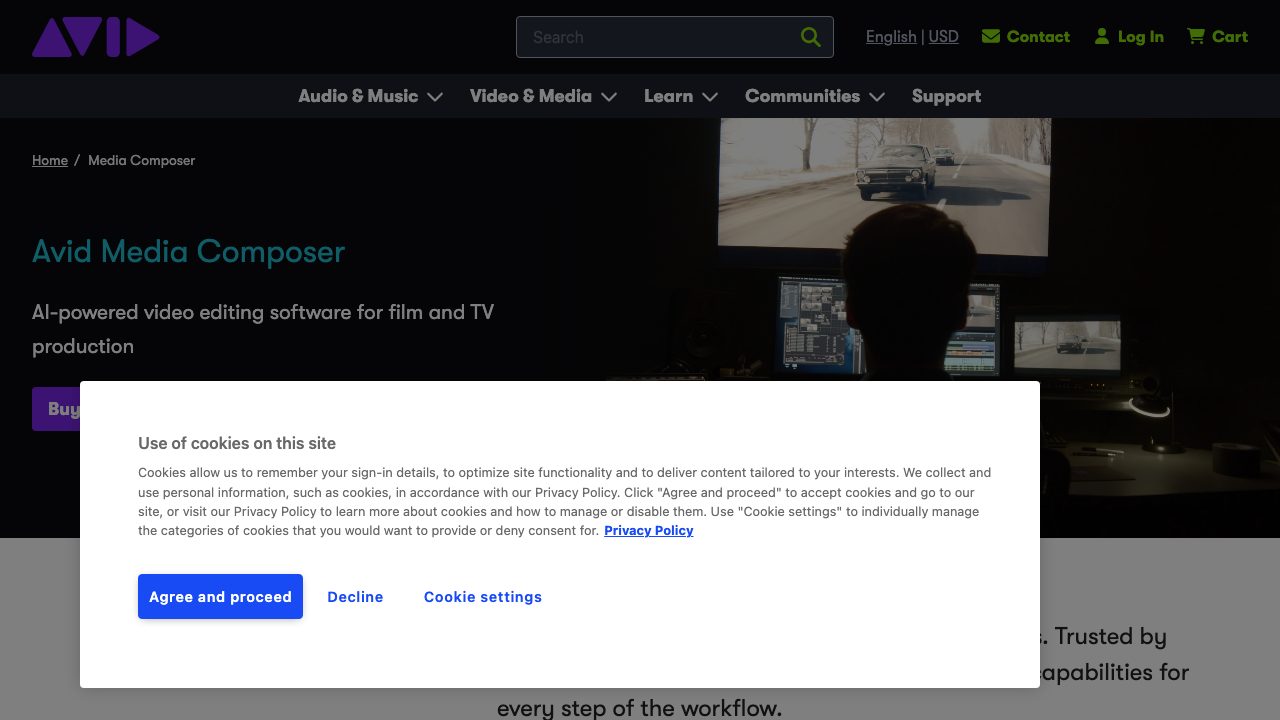 Avid Media Composer screenshot