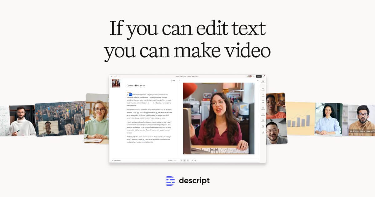 Descript screenshot