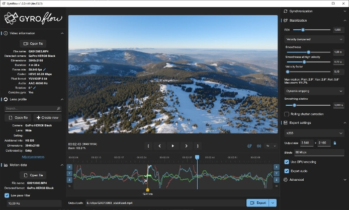 Gyroflow screenshot