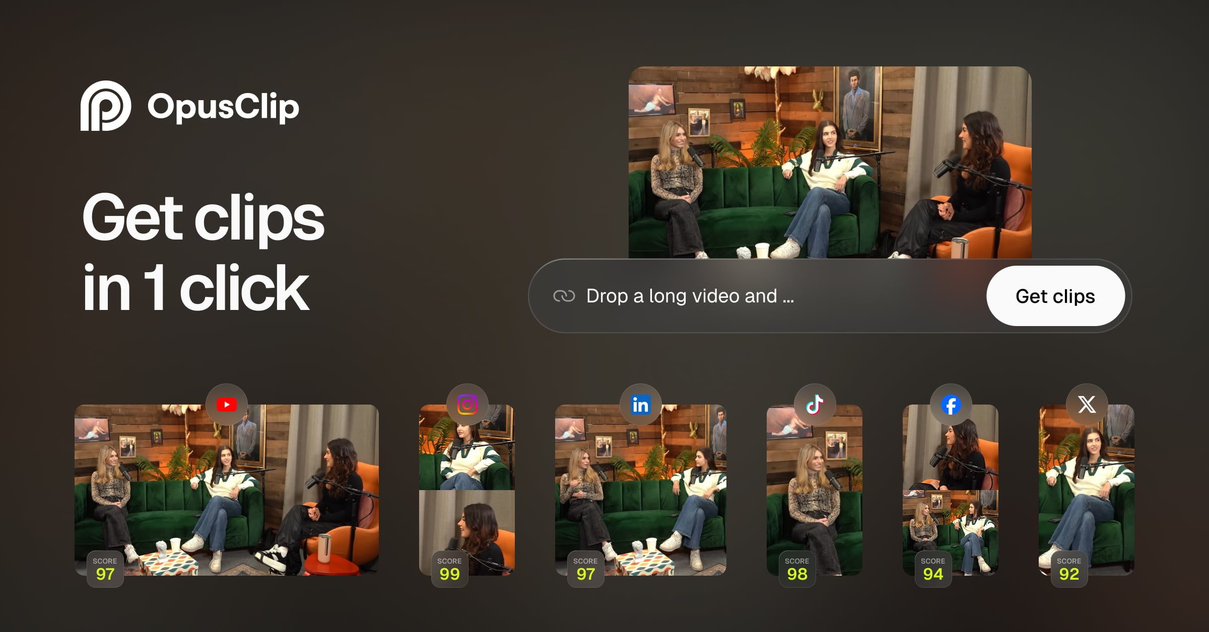 Opus Clip screenshot