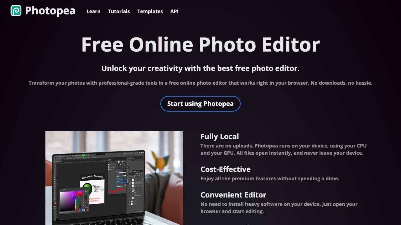 Photopea screenshot