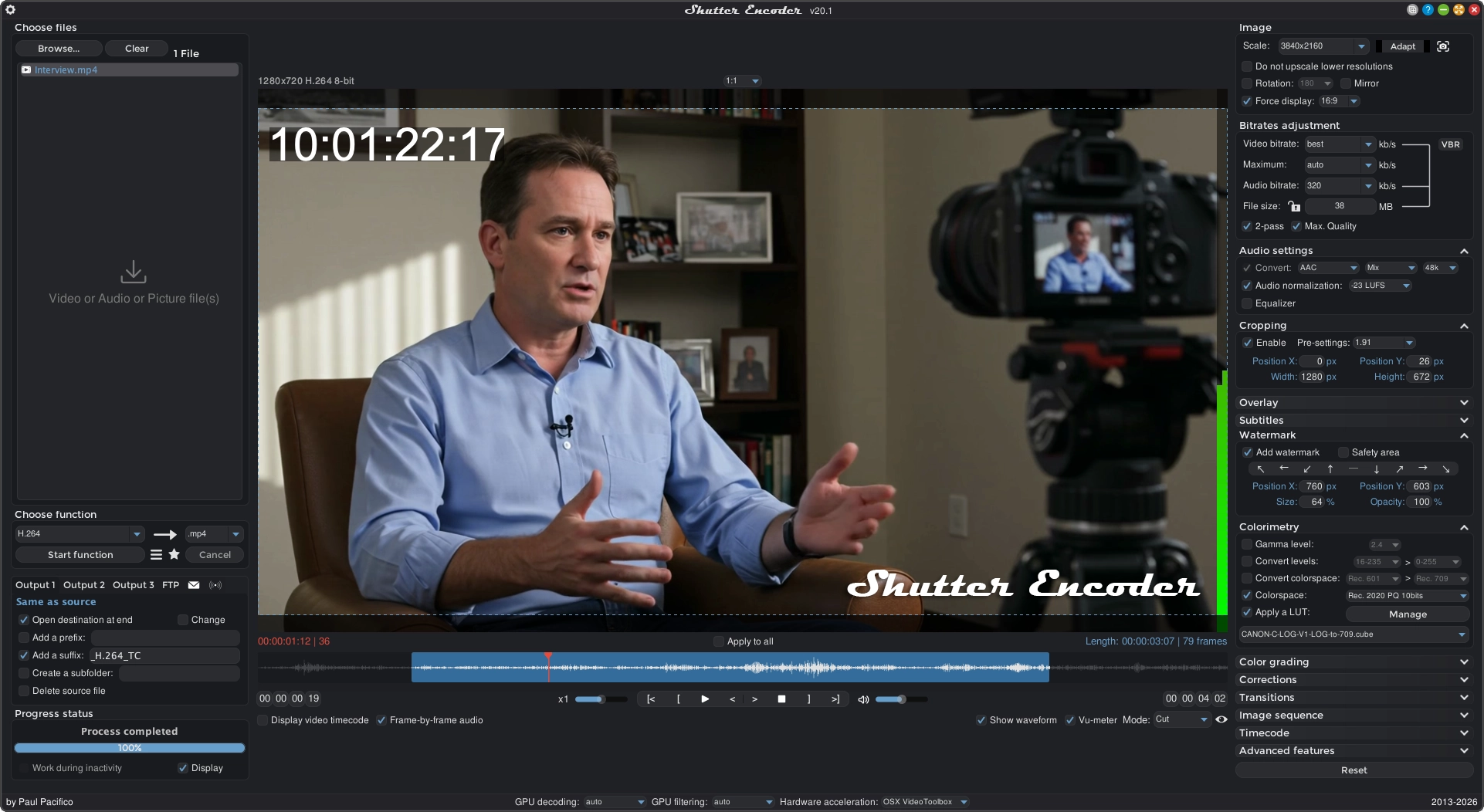 Shutter Encoder screenshot