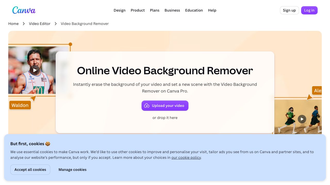 Unscreen screenshot